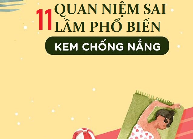 11 sai lầm phổ biến về kem chống nắng