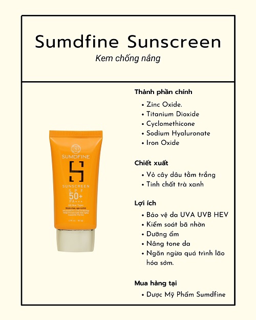 Kem chống nắng Sumdfine SPF 50