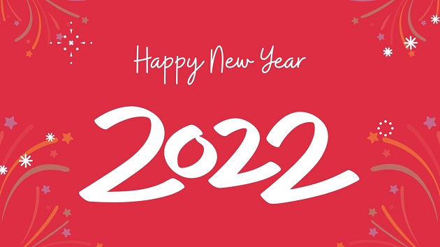 Red Creative Ilustration 2022 Happy New Year Video