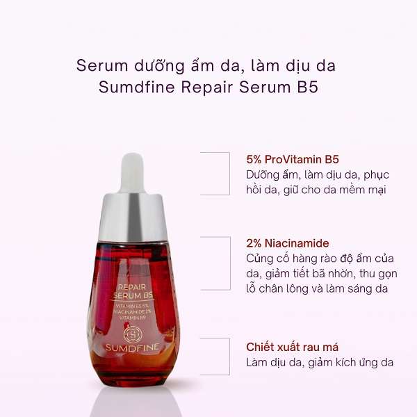 Serum thu gọn lỗ chân lông sumdfine repair serum b5