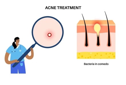 mụn comedone