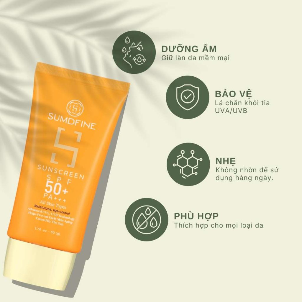 kem chong nang sumdfine sunscreen