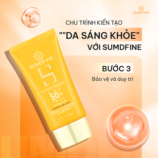 Da sáng khỏe – Xu hướng làm đẹp y khoa được quan tâm nhất năm 2025 5 Bước 3: Bảo vệ và duy trì với kem chống nắng