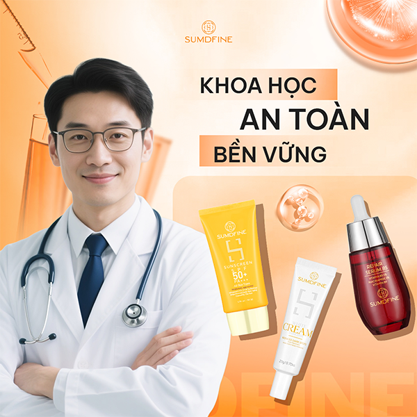 Da sáng khỏe – Xu hướng làm đẹp y khoa được quan tâm nhất năm 2025 6 Triết lý Sumdfine: Khoa học - an toàn - bền vững