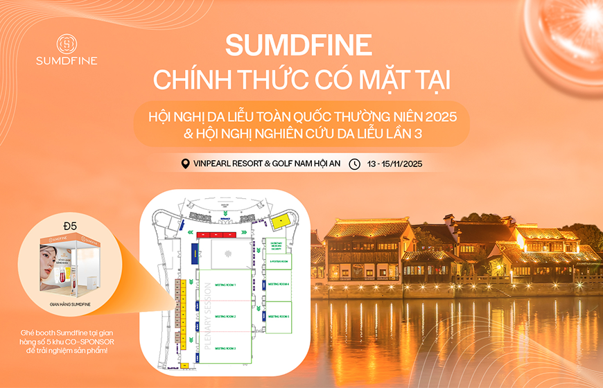 Sumdfine tham gia Hội nghị Da liễu Toàn quốc 2025 – Kết nối chuyên môn, chia sẻ giải pháp chăm sóc da 1 Sumdfine có mặt tại hội nghị da liễu toàn quốc 2025