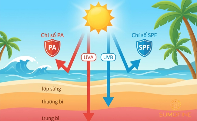 Tầm quan trọng của SPF và PA khi chọn kem chống nắng đi biển