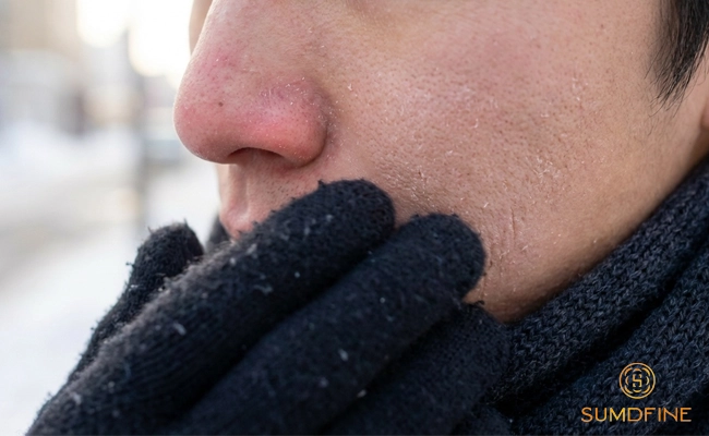 7 lý do bắt buộc phải thoa kem chống nắng và mùa đông để bảo vệ da 4 Da khô, yếu và nhạy cảm hơn vào mùa đông