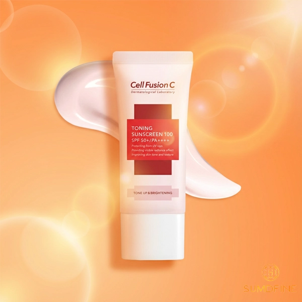 Cell Fusion C Toning Sunscreen 100 - KCN phù hợp cho da khô