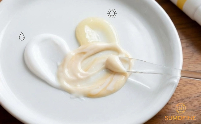 Bôi kem dưỡng hay kem chống nắng trước? Thứ tự chuẩn & Lưu ý khi bôi 5 Tránh trộn kem chống nắng với kem dưỡng