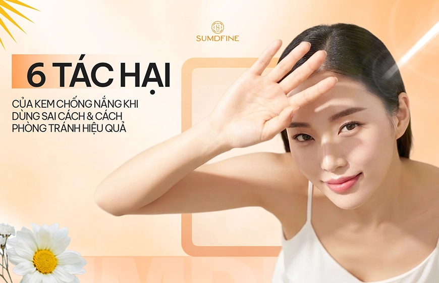 6 Tác hại của kem chống nắng khi dùng sai cách & Cách phòng tránh hiệu quả 1 Tác hại của kem chống nắng khi sử dụng sai cách