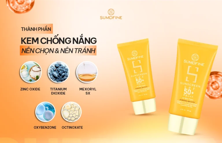 Tìm hiểu về 8 thành phần trong kem chống nắng nên chọn & nên tránh
