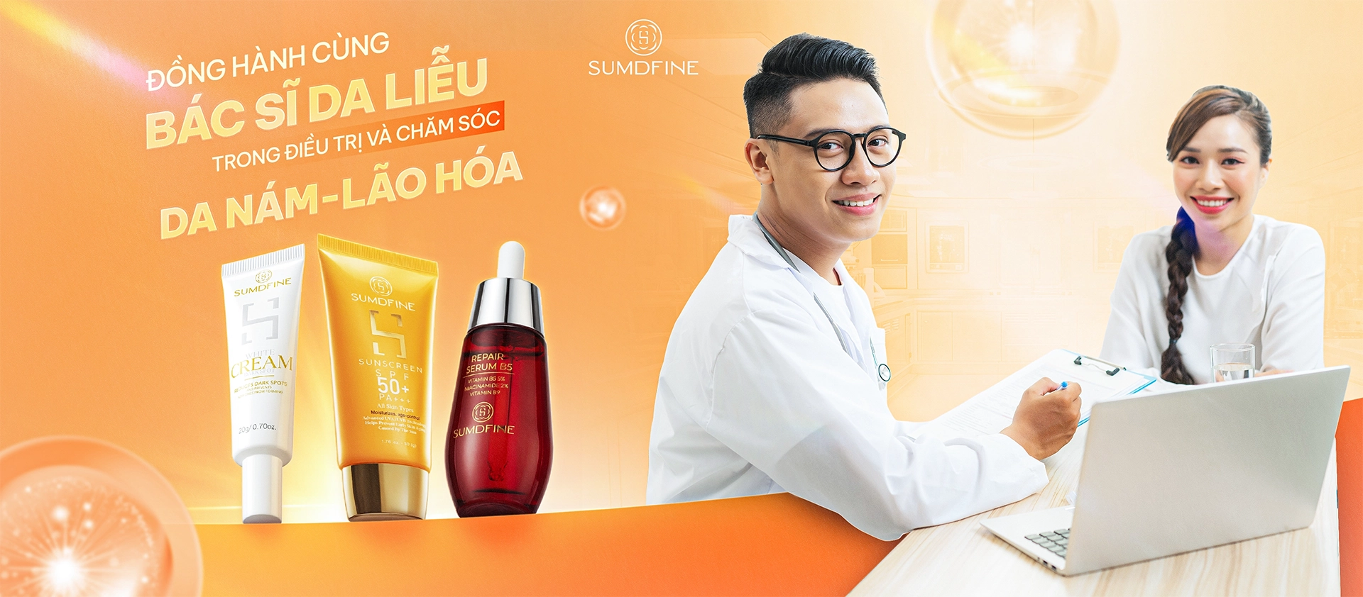 Sumdfine đồng hành cùng bác sĩ da liễu trong trị nám - chống lão hoá