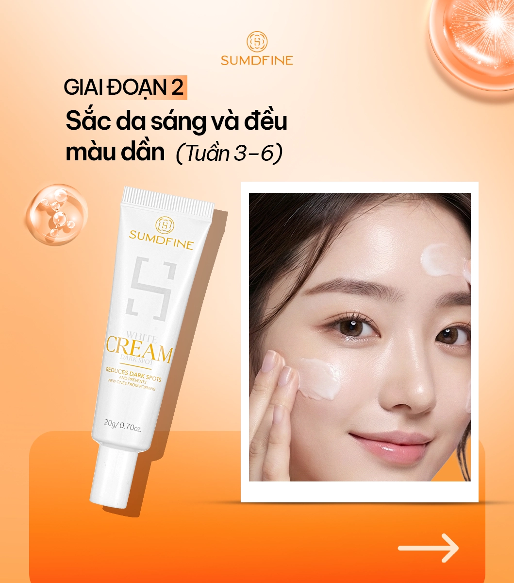 Giai đoạn 2 khi dùng bộ sản phẩm Sumdfine