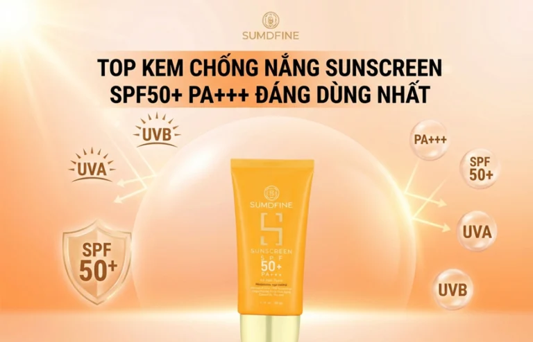 Top 10+ kem chống nắng (sunscreen) SPF 50+ PA+++ đáng dùng nhất 2026