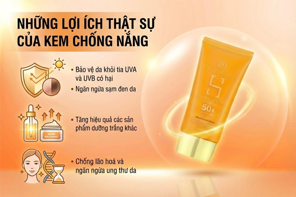 Lợi ích của kem chống nắng