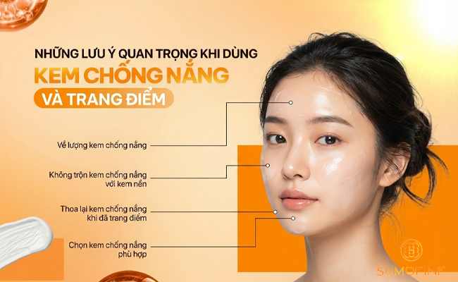 Những điều cần nhớ khi dùng kem chống nắng khi trang điểm