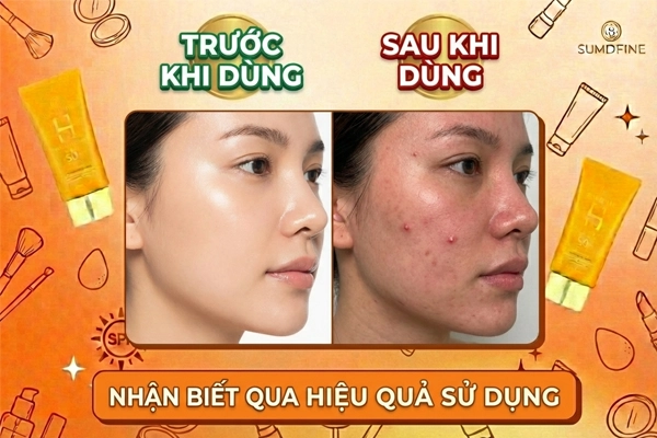 Nhận biết kem chống nắng giả qua hiệu quả sử dụng