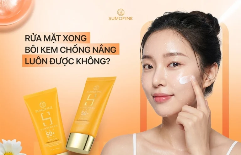 Rửa mặt xong có nên bôi kem chống nắng ngay?