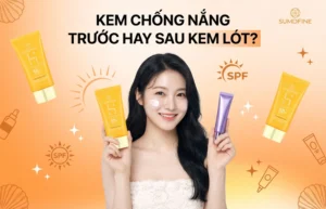 Thoa kem chống nắng trước hay sau kem dưỡng