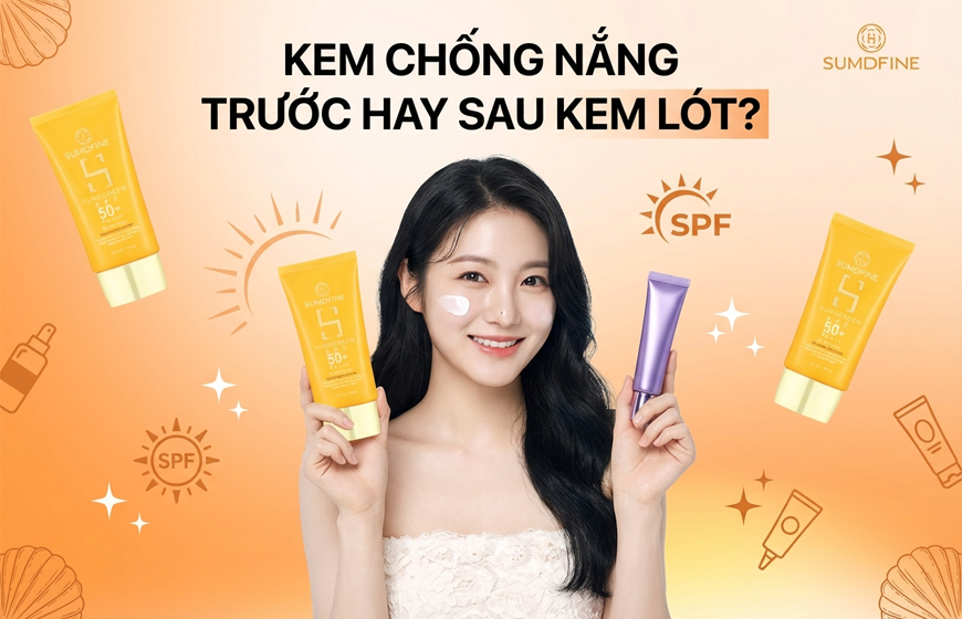 Thoa kem chống nắng trước hay sau kem dưỡng