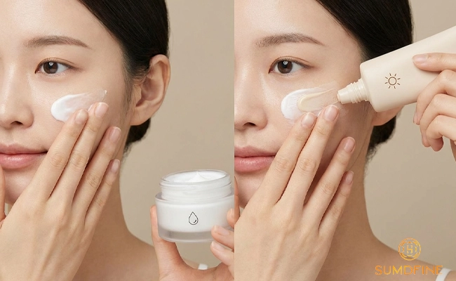 Bước 3: Thoa kem dưỡng ẩm