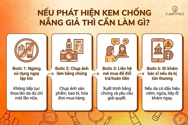 Cách xử lý kem chống nắng giả