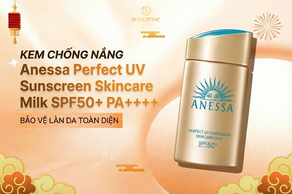 Kem chống nắng vật lý cho da dầu Anessa Perfect UV Sunscreen Skincare Milk SPF50+ PA++++