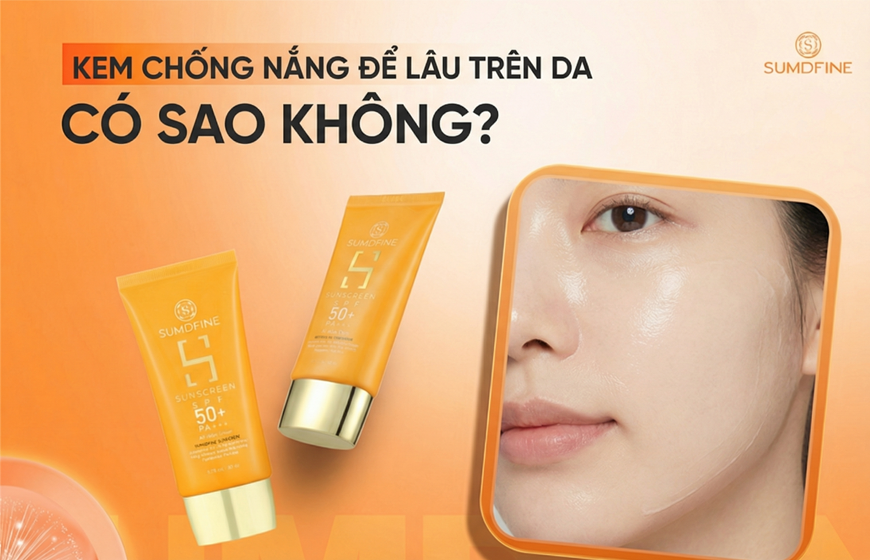 Để kem chống nắng lâu trên da có sao không? 6 Tác hại cần biết 1 Kem chống nắng để lâu trên da có sao không