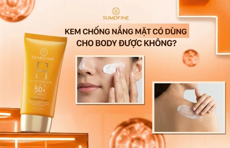 Kem chống nắng mặt dùng cho body được không?