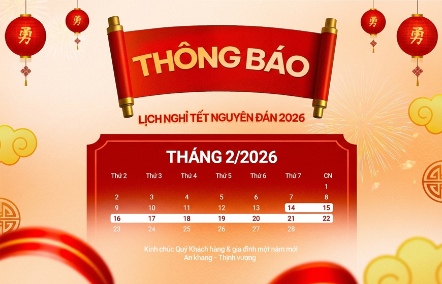 Sumdfine thông báo lịch nghỉ Tết Nguyên Đán 2026 1 Lịch nghỉ tết nguyên đán 2026 Sumdfine