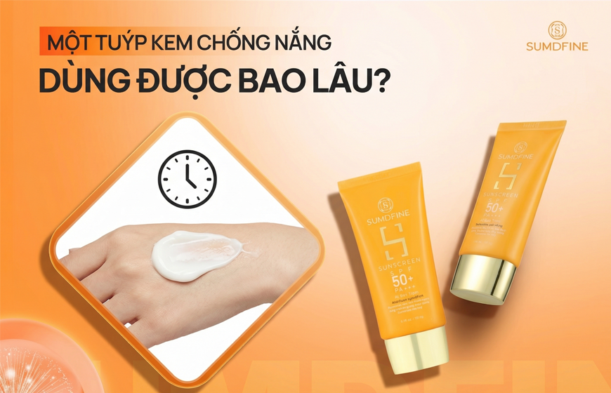 Một tuýp kem chống nắng dùng trong bao lâu thì hết?