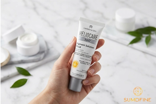 KCN Heliocare 360° Pigment Solution Fluid nâng tông cho da khô