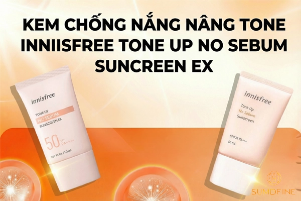 Top 10 kem chống nắng nâng tone cho da dầu - da sáng, kiềm nhờn hiệu quả 8 KCN cho da dầu, nâng tone Innisfree Tone Up No Sebum Sunscreen EX