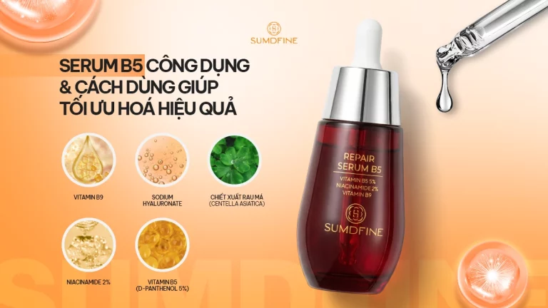 Cách dùng serum B5 giúp dưỡng ẩm, làm dịu và phục hồi hiệu quả