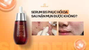 Nặn mụn xong có nên dùng serum B5