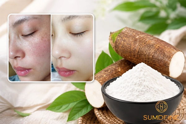 Trị nám da bằng mặt nạ bột sắn dây