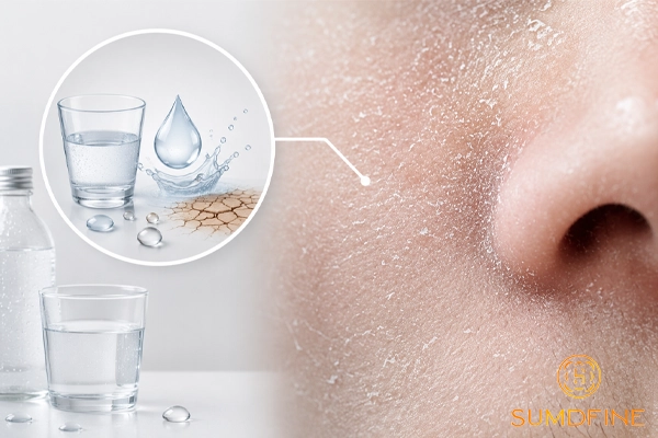 Da khô ráp do thiếu nước