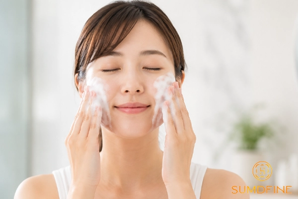 Rửa mặt cho da khô với sữa rửa mặt dạng kem
