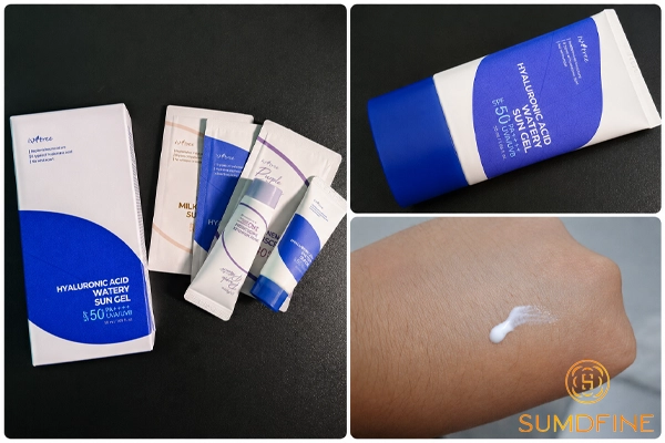 Isntree Hyaluronic Acid Watery Sun Gel SPF50+ - đánh giá khả năng chống nắng cho da nhạy cảm