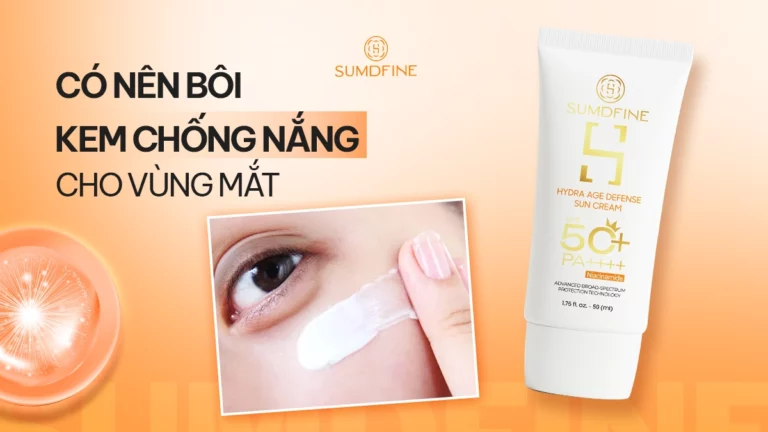 Có cần bôi kem chống nắng cho vùng mắt? Thoa thế nào để không cay mắt?