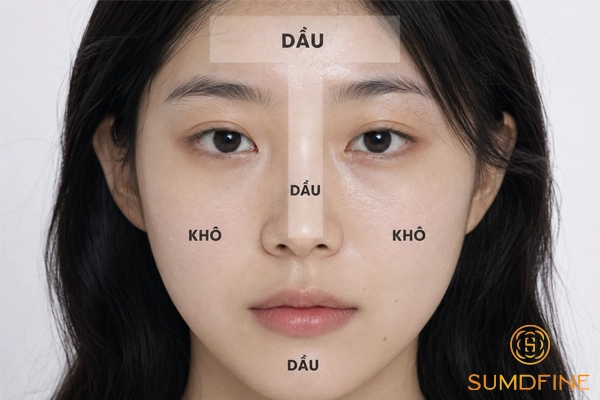 Routine 5 bước chăm sóc da hỗn hợp thiên khô giúp cân bằng dầu, ẩm 2 Đặc điểm của da hỗn hợp thiên khô