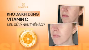 Dùng vitamin C bị khô da