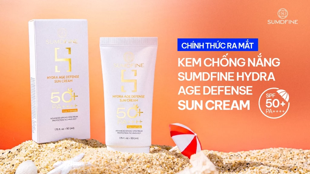 THÔNG BÁO CHÍNH THỨC: SUMDFINE RA MẮT KEM CHỐNG NẮNG HYDRA AGE DEFENSE SUN CREAM SPF50+ PA++++ – BƯỚC ĐỘT PHÁ TRONG BẢO VỆ VÀ CHĂM SÓC DA 1 Ra mắt kem chống nắng Sumdfine Hydra Age Defense