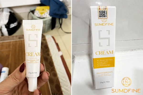 TOP 8 Kem Trị Thâm Mụn Bác Sĩ Da Liễu Khuyên Dùng 4 Sumdfine White cream dark spot - kem trị thâm mụn, nám tàn nhang