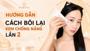Cách bôi lại kem chống nắng lần 2