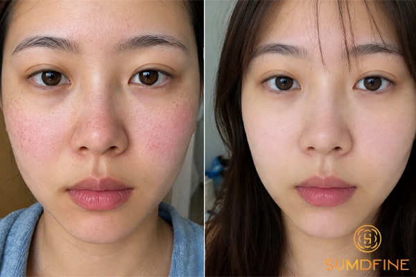 Sau khi peel da bị thâm phải làm sao? Cách chăm sóc và xử lý an toàn 4 Cải thiện thâm sạm sau khi peel da