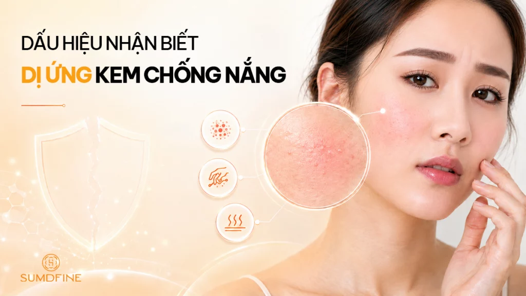 Cách nhận biết dị ứng kem chống nắng