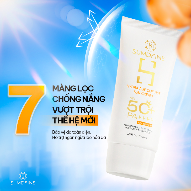 Từ trải nghiệm thực tế đến những dấu ấn đầu tiên của Hydra Age Defense Sun Cream 3 Màng lọc chống nắng thế hệ mới của Sumdinfine Hydra Age Defense