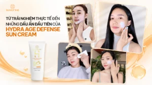 Bác sĩ da liễu, Tiktoker và người dùng thực tế trải nghiệm kem chống nắng Sumdfine Hydra Age Defense
