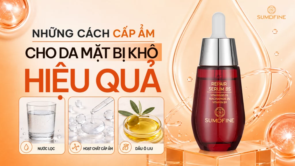 Học ngay những cách cấp ẩm cho da mặt bị khô hiệu quả